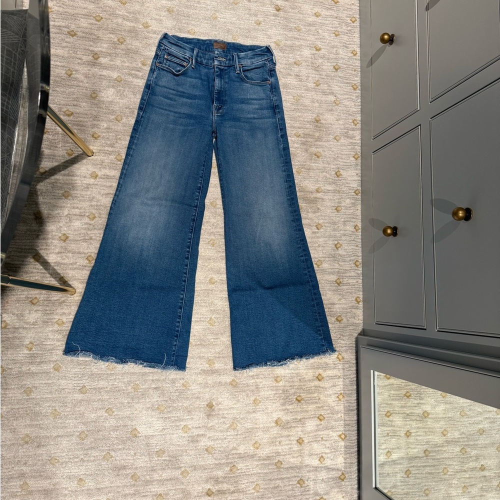 Mother lil roller fray jeans